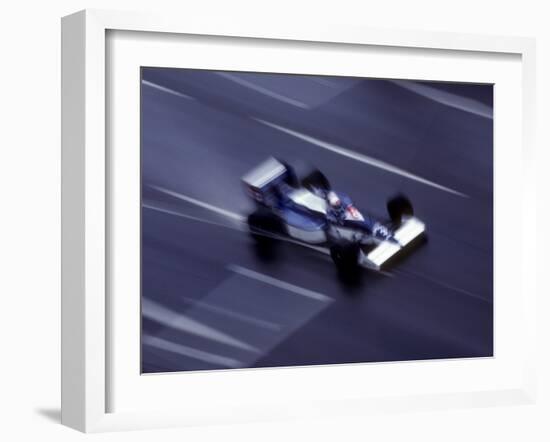 Blurred F1 Auto Racing Action-null-Framed Photographic Print