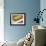 Blurred Image of a Tennis Ball Landing In Bounds-null-Framed Photographic Print displayed on a wall