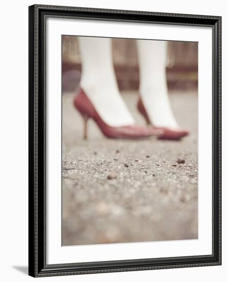 Blurred Image of Ladies Shoes-Jillian Melnyk-Framed Photographic Print