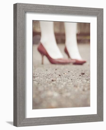 Blurred Image of Ladies Shoes-Jillian Melnyk-Framed Photographic Print