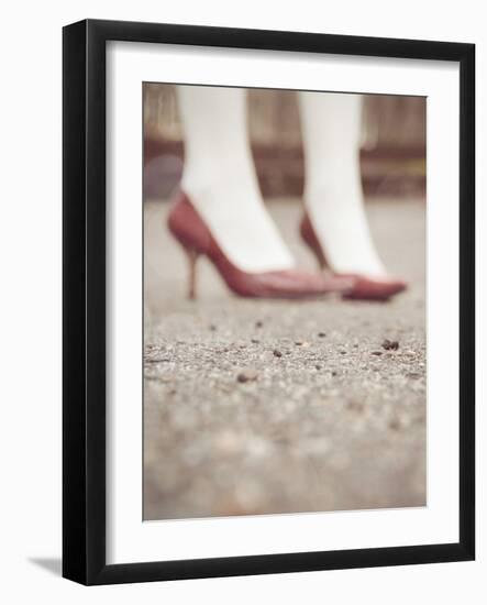 Blurred Image of Ladies Shoes-Jillian Melnyk-Framed Photographic Print