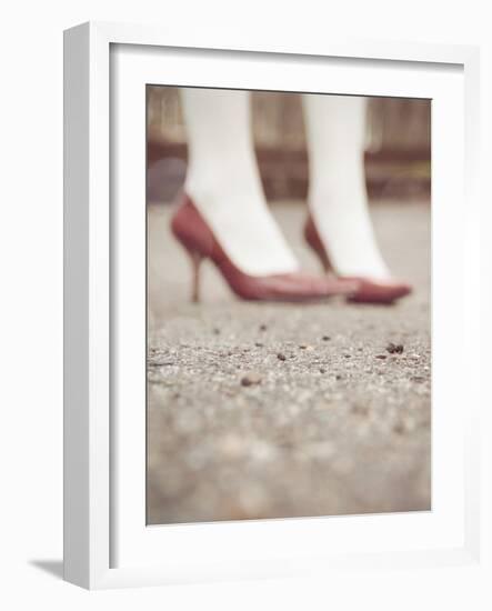 Blurred Image of Ladies Shoes-Jillian Melnyk-Framed Photographic Print