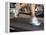 Blurred Image of Legs on a Treadmill-null-Framed Premier Image Canvas