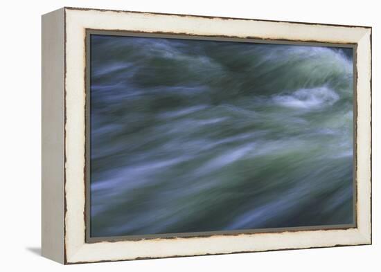 Blurred Racing Greenish Water-Anthony Paladino-Framed Premier Image Canvas