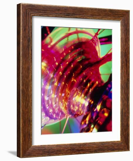 Blurred View of Gears on Rear Bicycle Wheel-Steve Horrell-Framed Photographic Print