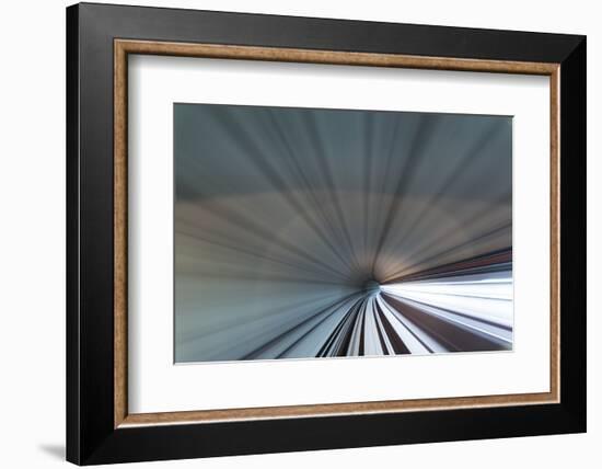 Blurred View of Subway Tunnel, Kuala Lumpur, Malaysia-Paul Souders-Framed Photographic Print