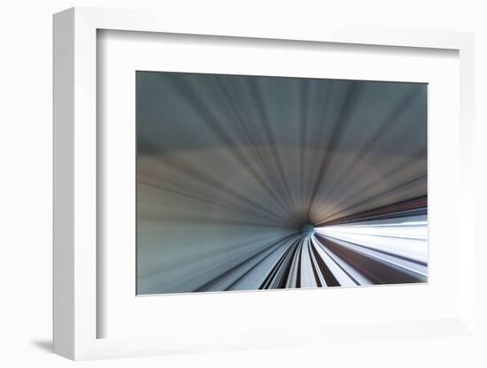 Blurred View of Subway Tunnel, Kuala Lumpur, Malaysia-Paul Souders-Framed Photographic Print