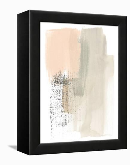 Blush Abstract I-June Erica Vess-Framed Stretched Canvas