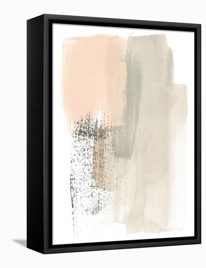 Blush Abstract I-June Erica Vess-Framed Stretched Canvas