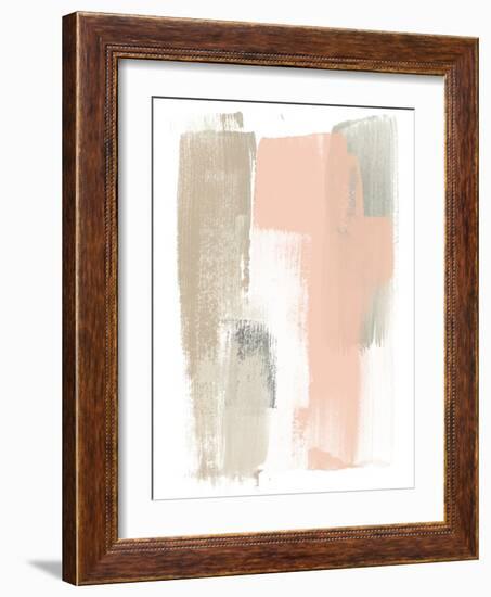 Blush Abstract VI-June Erica Vess-Framed Art Print