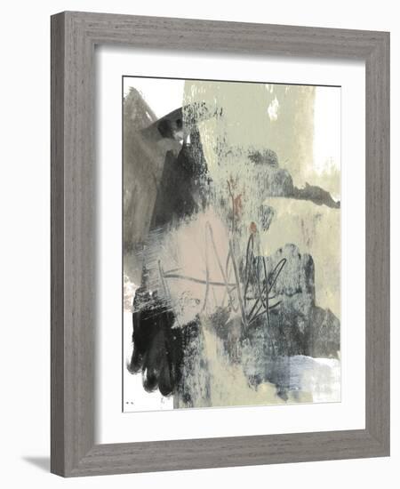 Blush & Black I-Jennifer Goldberger-Framed Art Print