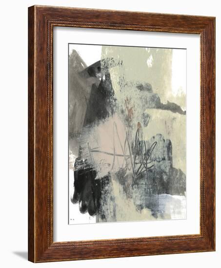 Blush & Black I-Jennifer Goldberger-Framed Art Print