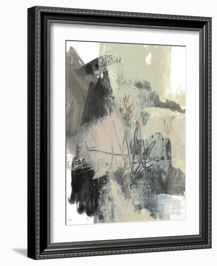 Blush & Black I-Jennifer Goldberger-Framed Art Print