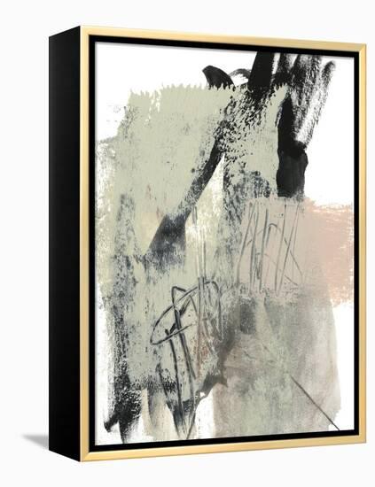 Blush & Black II-Jennifer Goldberger-Framed Stretched Canvas