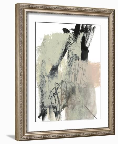 Blush & Black II-Jennifer Goldberger-Framed Art Print