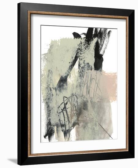 Blush & Black II-Jennifer Goldberger-Framed Art Print