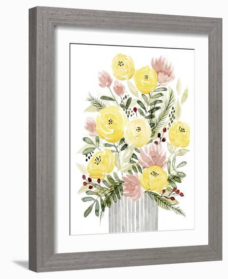 Blush Bouquet I-Grace Popp-Framed Art Print