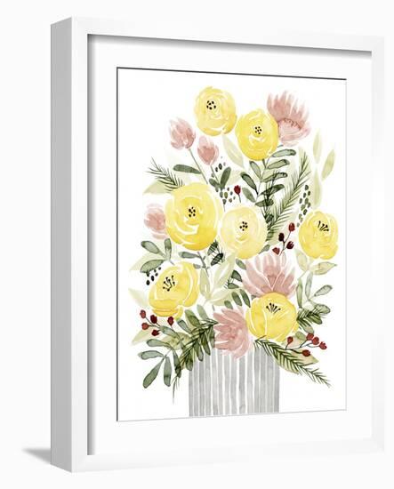 Blush Bouquet I-Grace Popp-Framed Art Print