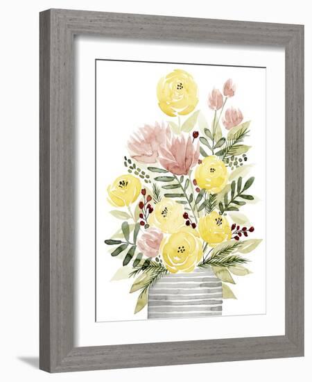 Blush Bouquet II-Grace Popp-Framed Art Print