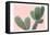 Blush Cactus 1 v2-Kimberly Allen-Framed Stretched Canvas