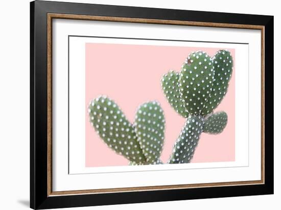 Blush Cactus 1 v2-Kimberly Allen-Framed Art Print