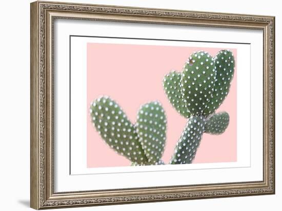 Blush Cactus 1 v2-Kimberly Allen-Framed Premium Giclee Print