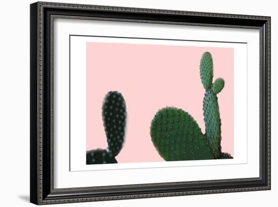 Blush Cactus 2 v2-Kimberly Allen-Framed Art Print