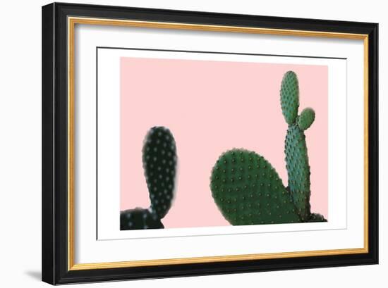 Blush Cactus 2 v2-Kimberly Allen-Framed Art Print