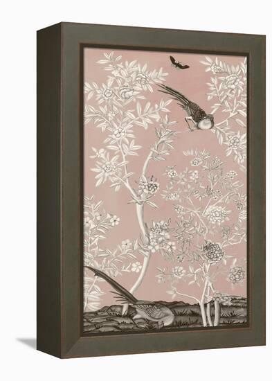 Blush Chinoiserie II-Naomi McCavitt-Framed Stretched Canvas