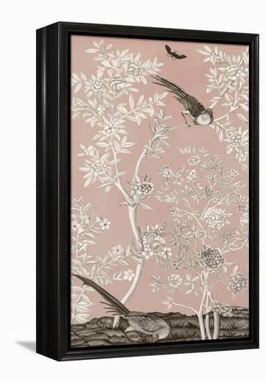 Blush Chinoiserie II-Naomi McCavitt-Framed Stretched Canvas