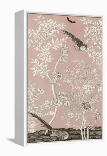 Blush Chinoiserie II-Naomi McCavitt-Framed Stretched Canvas