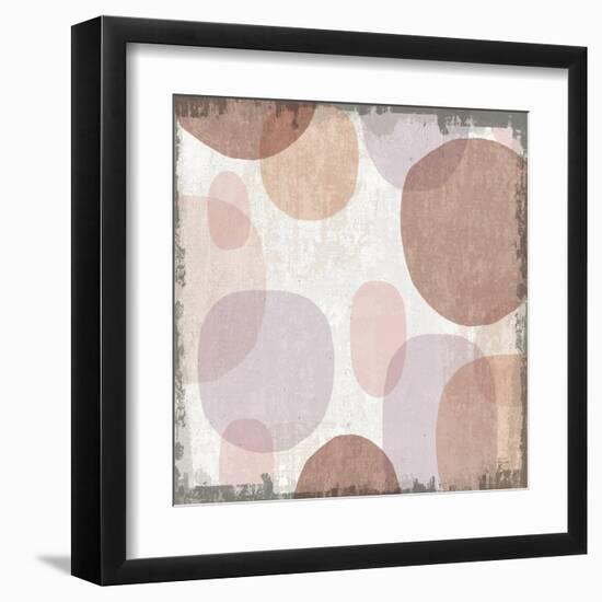 Blush Drips I-Michael Mullan-Framed Art Print