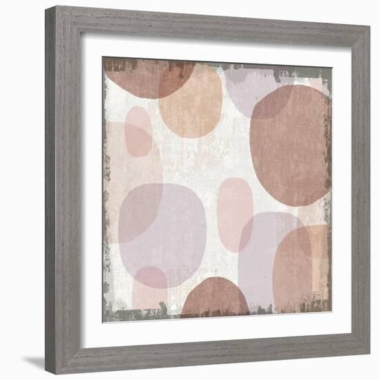 Blush Drips I-Michael Mullan-Framed Art Print