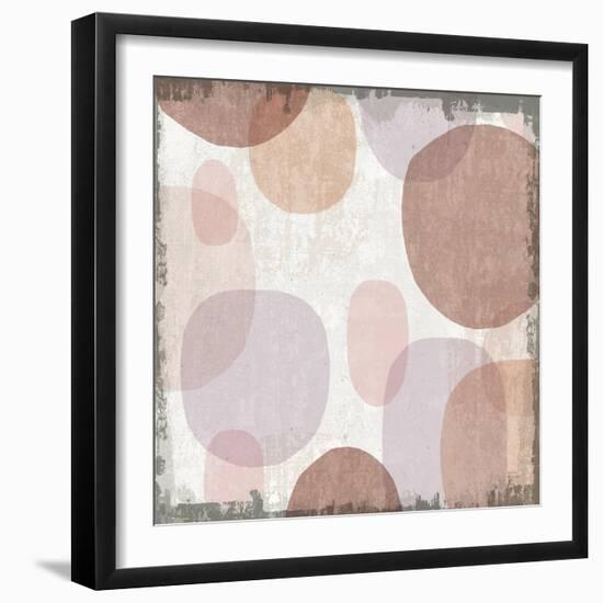 Blush Drips I-Michael Mullan-Framed Art Print