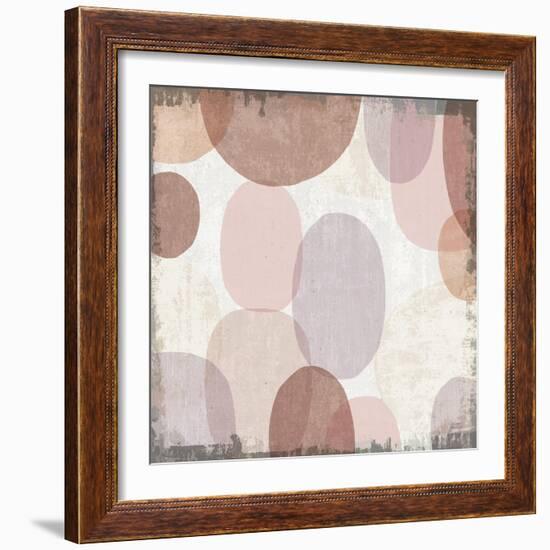 Blush Drips II-Michael Mullan-Framed Art Print