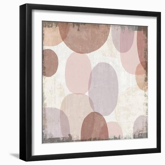 Blush Drips II-Michael Mullan-Framed Art Print