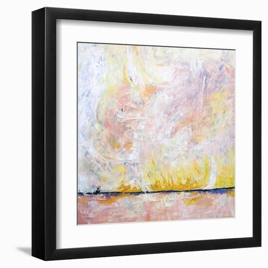 Blush field-Hyunah Kim-Framed Art Print