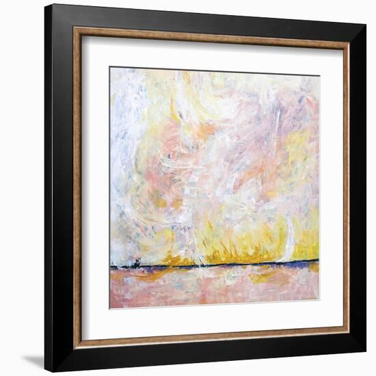 Blush field-Hyunah Kim-Framed Art Print