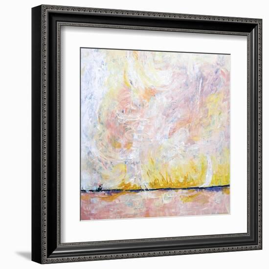 Blush field-Hyunah Kim-Framed Art Print