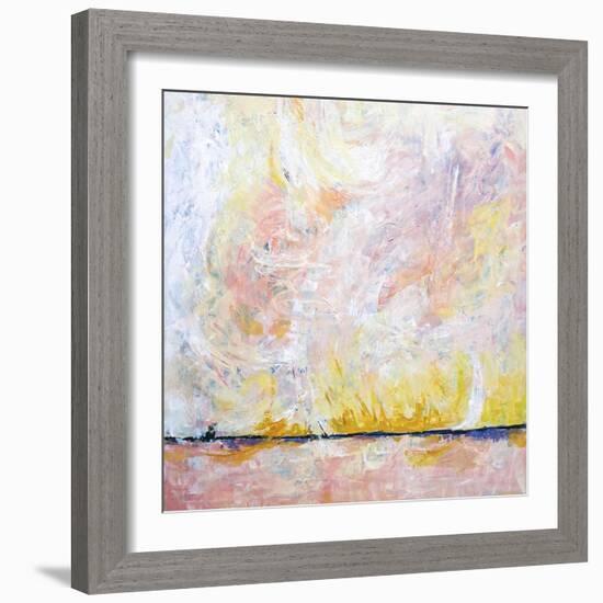 Blush field-Hyunah Kim-Framed Art Print