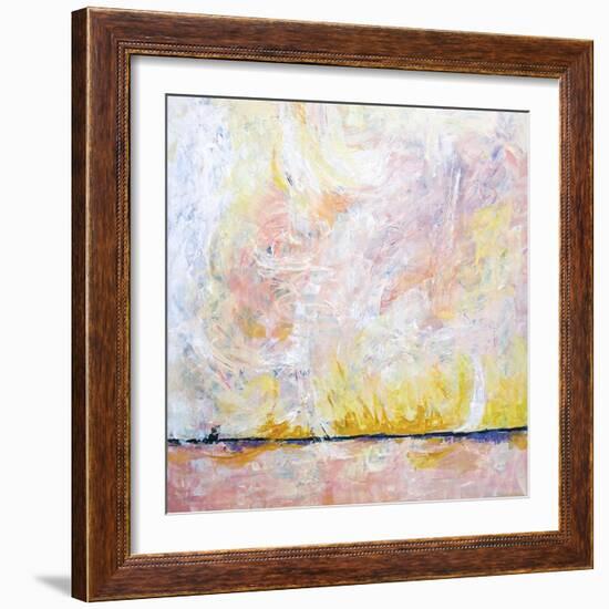 Blush field-Hyunah Kim-Framed Art Print