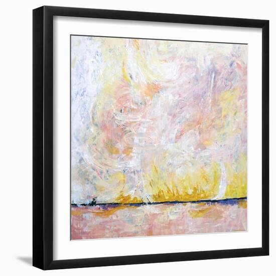 Blush field-Hyunah Kim-Framed Art Print