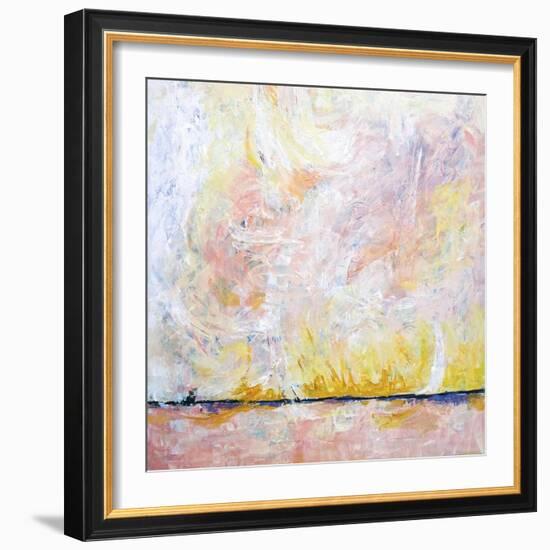 Blush field-Hyunah Kim-Framed Art Print