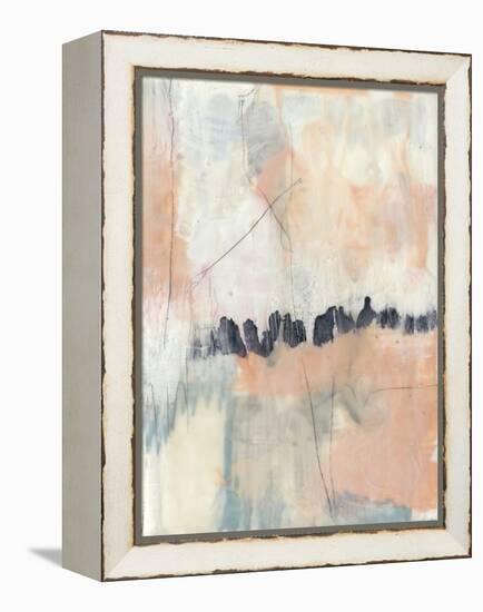 Blush & Navy II-Jennifer Goldberger-Framed Stretched Canvas