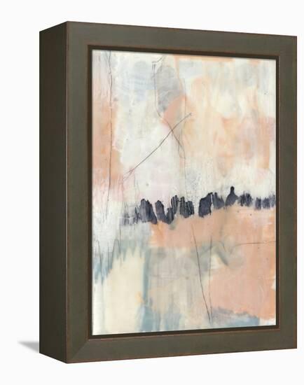 Blush & Navy II-Jennifer Goldberger-Framed Stretched Canvas