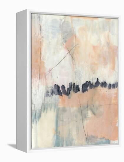 Blush & Navy II-Jennifer Goldberger-Framed Stretched Canvas