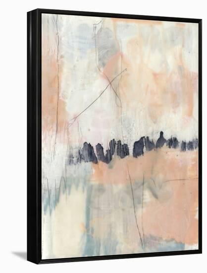 Blush & Navy II-Jennifer Goldberger-Framed Stretched Canvas