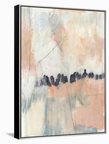 Blush & Navy II-Jennifer Goldberger-Framed Stretched Canvas