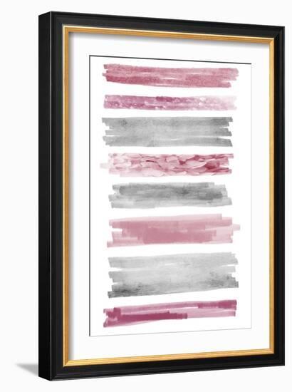 Blush Paint Streaks-Marcus Prime-Framed Art Print