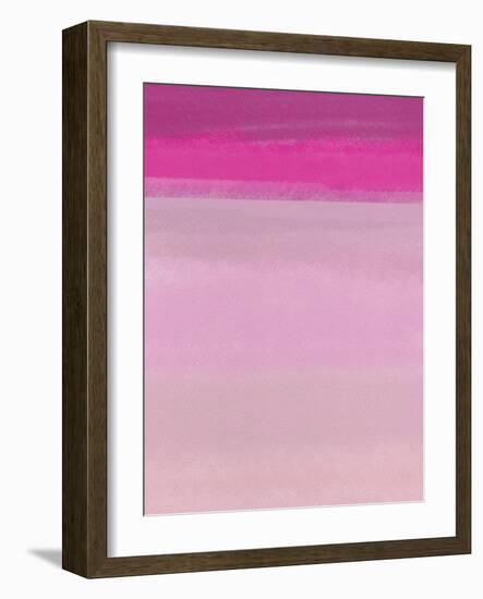 Blush Pink Abstract Watercolor III-Hallie Clausen-Framed Art Print